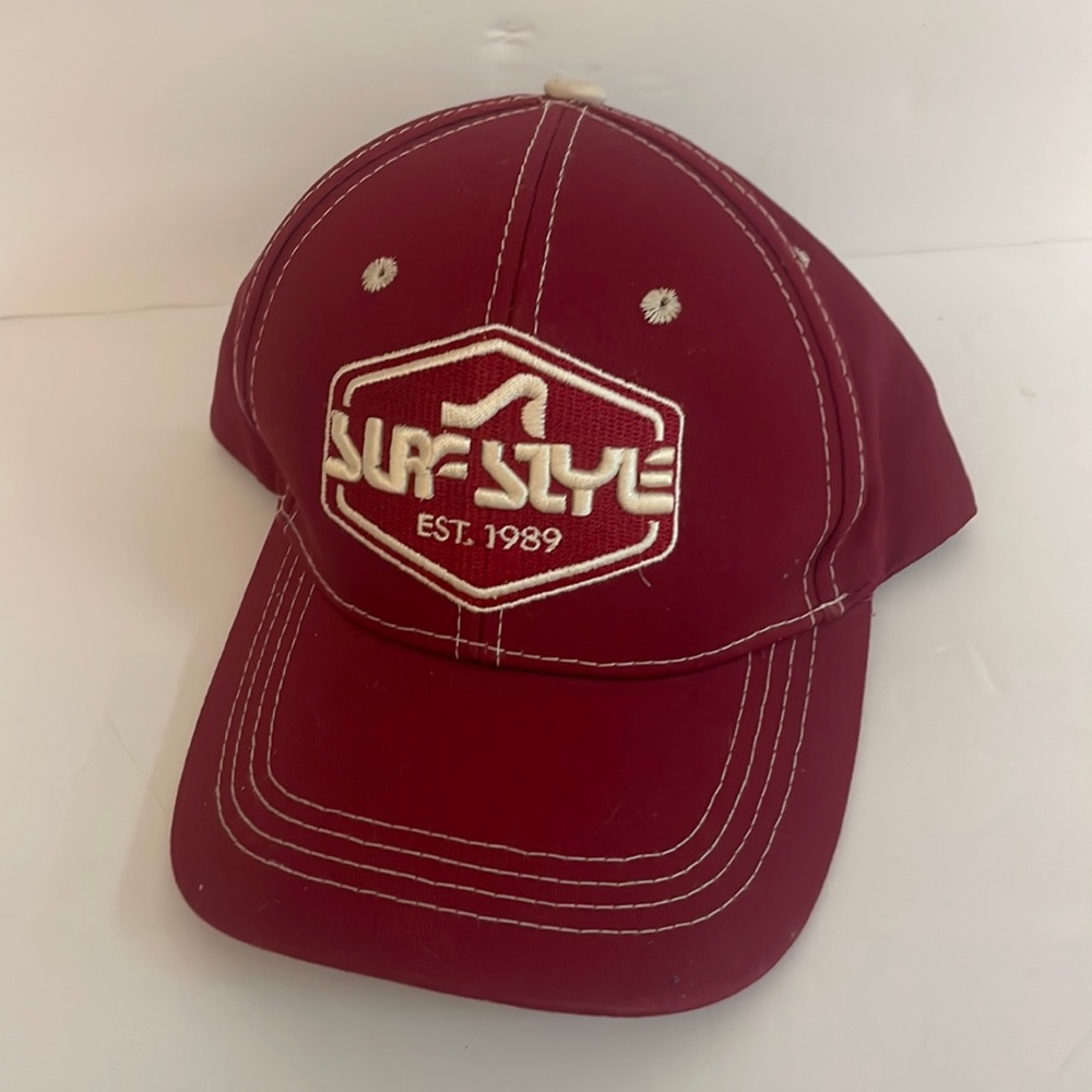 Surf Style Crimson Color Hat  NWT